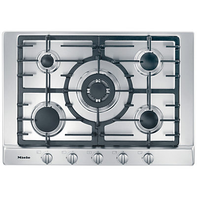 Miele KM2032 Gas Hob, Stainless Steel Miele KM2032 Gas Hob, Stainless Steel